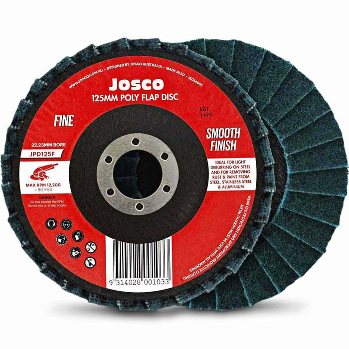 Josco 125mm Fine SurfaceConditioning Flap Disc | Blue | JPD125F