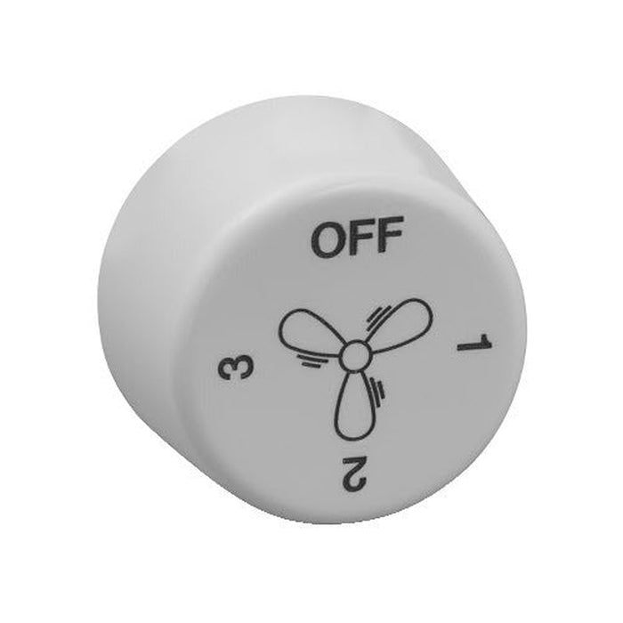 Clipsal 2000 Series Fan Knob | White Electric | 2031VF3CB-KB-WE