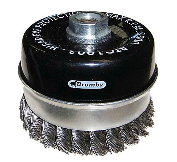 Josco 100mm Twistknot Cup Brush | Black | BTC1003