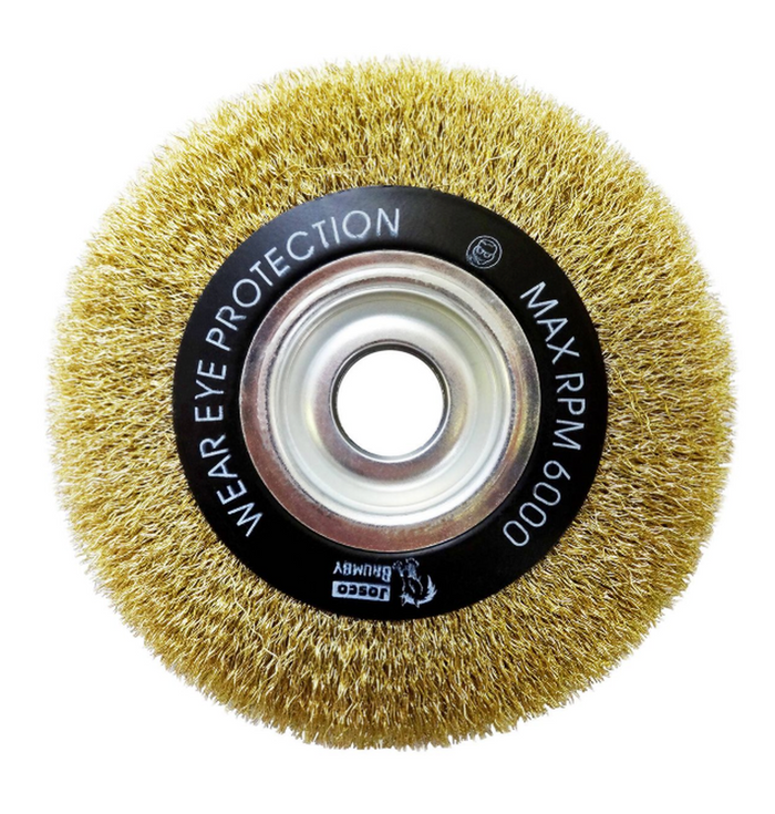 Josco 150 x 19mm Wire Wheel Brush | Black | BWB15020