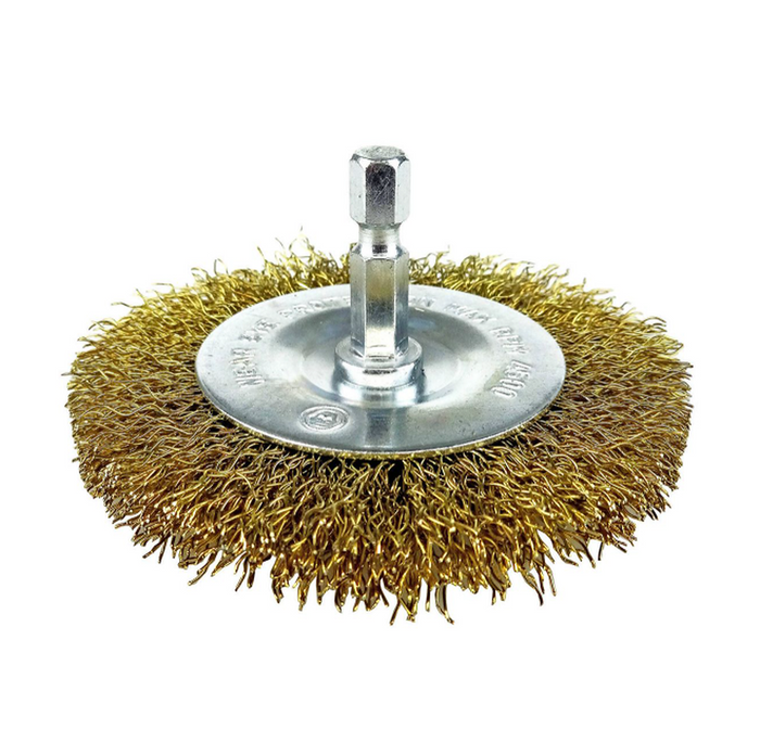 Josco 50mm Wheel Wire Brush | Gold | BCW50