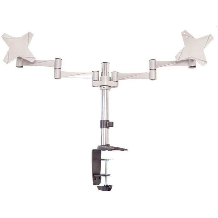 Astrotek Dual Monitor Arm Desk Mount | Silver | AT-LCDMOUNT-2S