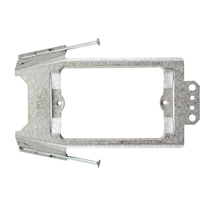 Clipsal Horizontal Recessed Metal Mounting Bracket with Fixing Nails | Electro-Galvanised | 155NAR