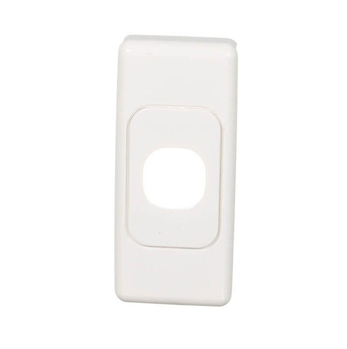 Clipsal 2000 Series 1 Gang Architrave Grid & Surround | White Electric | 2031-WE