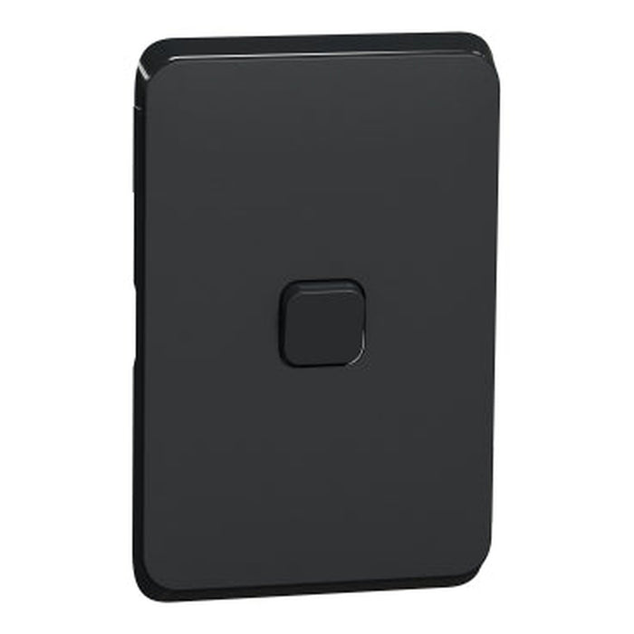 Clipsal Iconic 1 Gang Switch Plate Skin | Extra Black | 3041C-XB