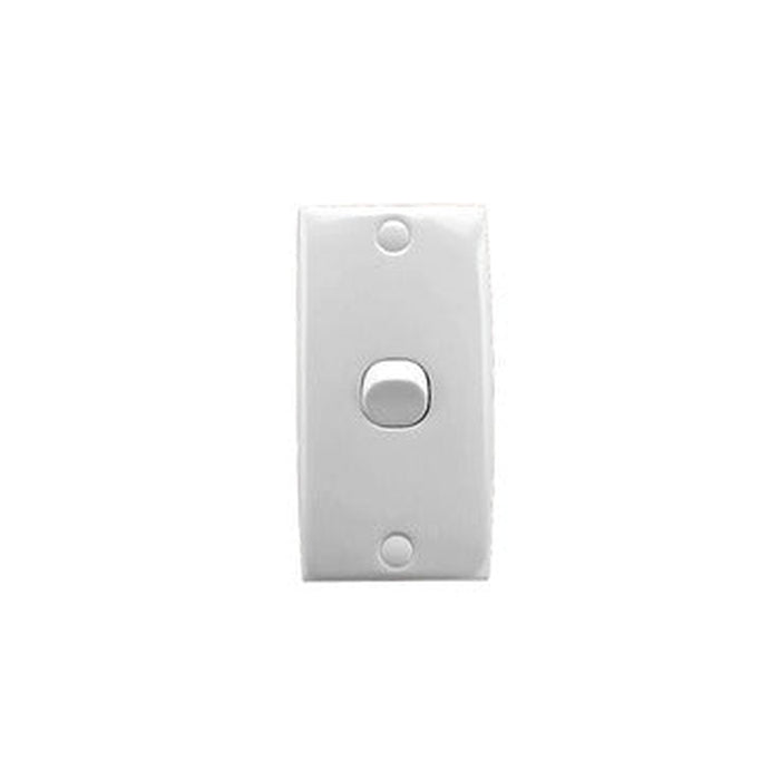 Clipsal Standard Series Architrave Flush Switch 1 Gang 10A 250V 78mm Centres | White Electric | 31BLA-WE