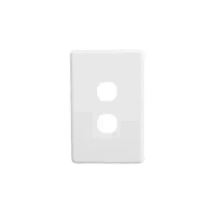 Clipsal Classic C2000 2 Gang Switch Plate Cover | White Electric | C2032C-WE