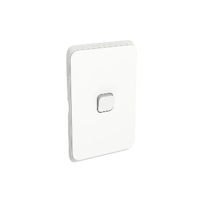 Clipsal Iconic Gridplate and Skin 1 Gang, Vertical/Horizontal | Extra White | 3041VH-XW