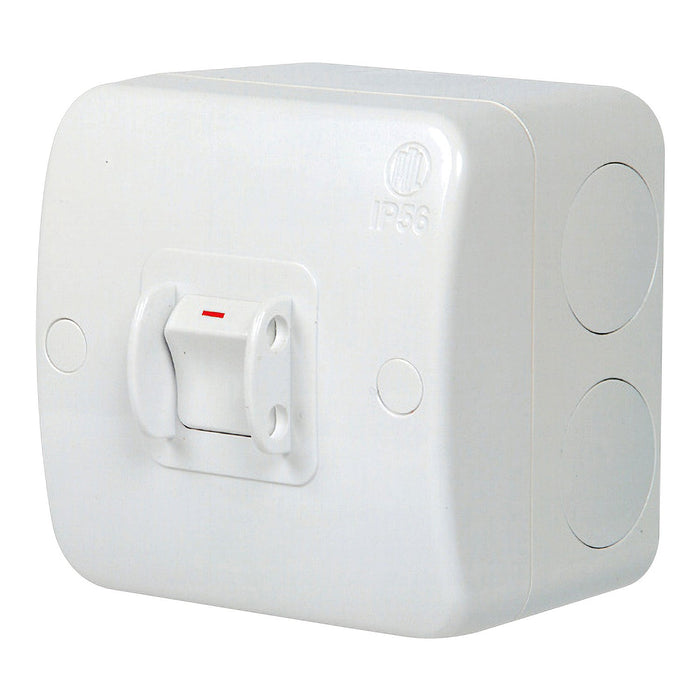 PDL WP Series Weatherproof Switch 1 Gang, 20A, 250V, IP56 | Grey | WSW201