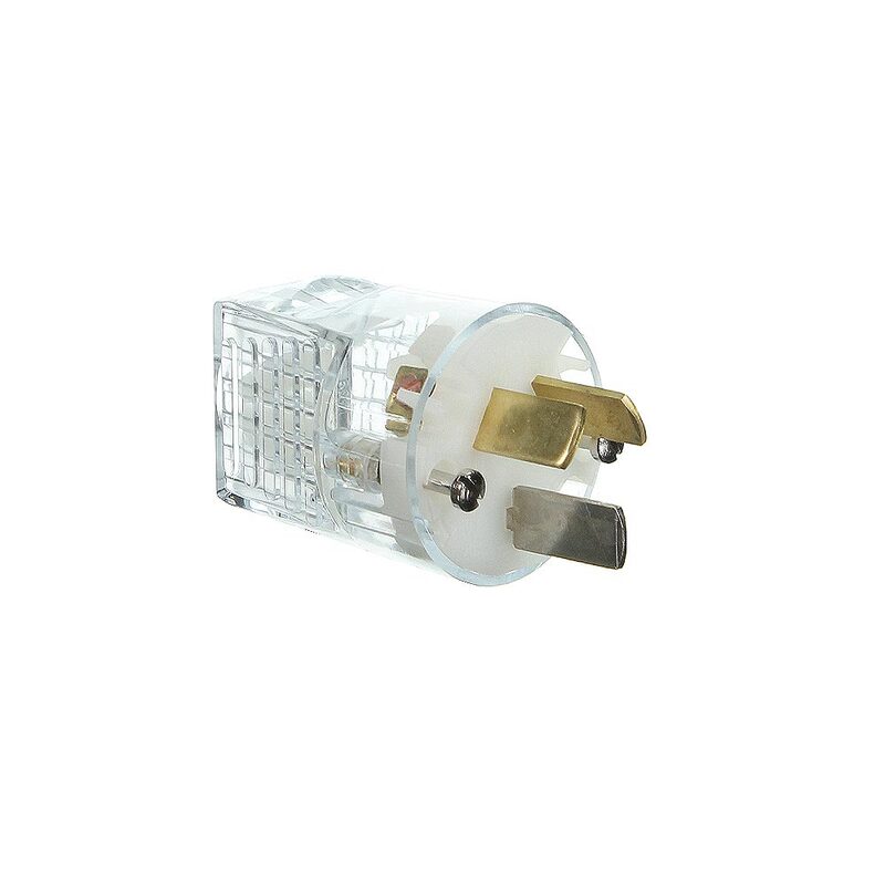 Clipsal Standard Series Plug Rewireable Plug, Plug Rigid 20A Suit 2.5mm² Heavy Duty Flex TR | Transparent | 1439/20-TR