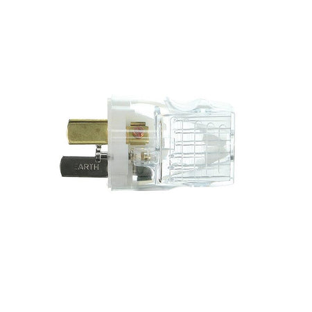 Clipsal Standard Series Plug Rewireable Plug, Plug Rigid 20A Suit 2.5mm² Heavy Duty Flex TR | Transparent | 1439/20-TR