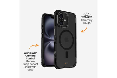 EFM Cayman Case with D3O Bio for iPhone 16 | Carbon | EFCCAAE609CBN