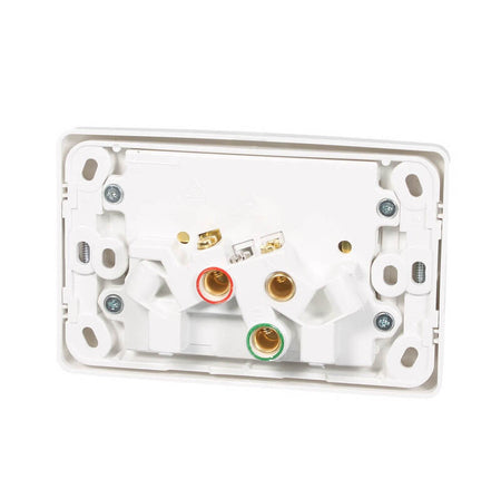 Clipsal 2000 Series Twin Switch Socket Outlet 250V, 15A | White Electric | 2025/15-WE