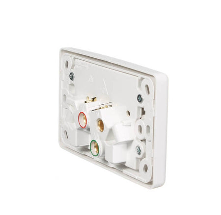 Clipsal 2000 Series Twin Switch Socket Outlet 250V, 15A | White Electric | 2025/15-WE