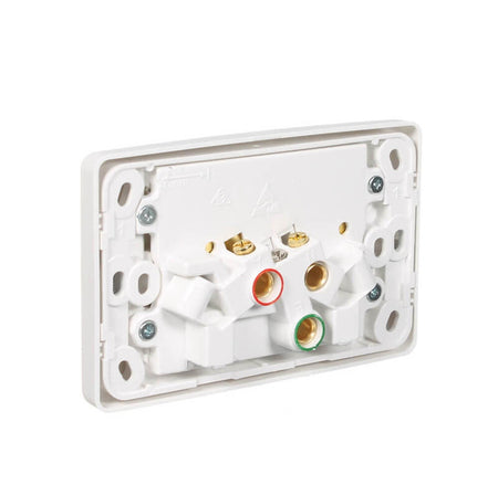 Clipsal 2000 Series Twin Switch Socket Outlet 250V, 15A | White Electric | 2025/15-WE