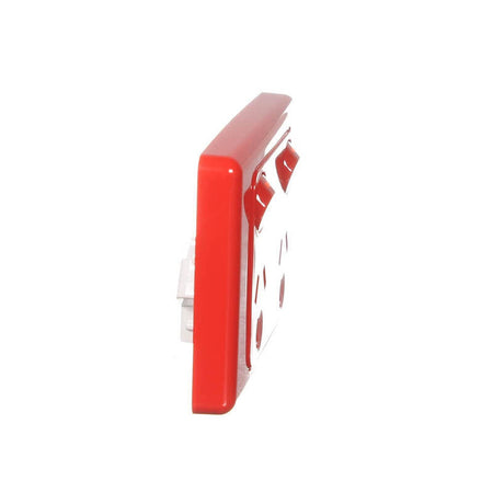 Clipsal 2000 Series Twin Switch Socket Outlet 250V, 10A | Red | 2025-RD