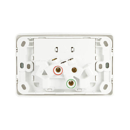 Clipsal 2000 Series Twin Switch Socket Outlet 250V, 10A | White Electric | 2025-WE