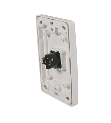 Clipsal 2000 Series Flush Switch 1 Gang, 250VAC, 10A, Standard, Vertical | White Electric | 2031VA-WE