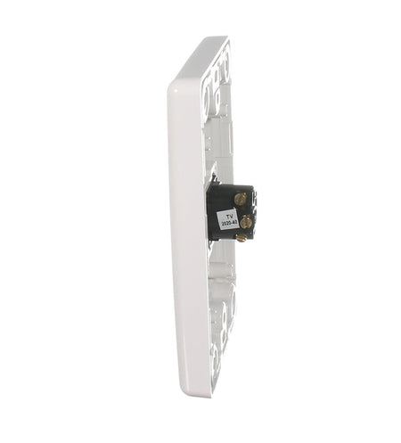 Clipsal 2000 Series Flush Switch 1 Gang, 250VAC, 10A, Standard, Vertical | White Electric | 2031VA-WE
