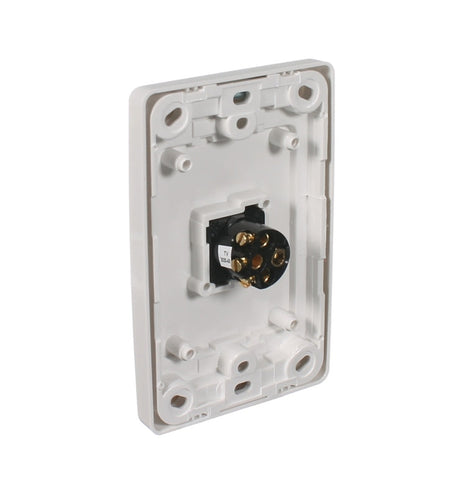 Clipsal 2000 Series Flush Switch 1 Gang, 250VAC, 10A, Standard, Vertical | White Electric | 2031VA-WE