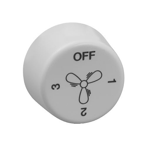 Clipsal 2000 Series Fan Knob White Electric | 2031VF3CB-KB-WE