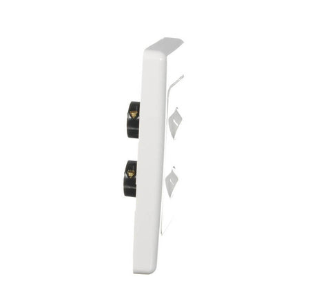 Clipsal 2000 Series Flush Switch 2 Gang, 250VAC, 10A, Standard, Vertical | White Electric | 2032VA-WE