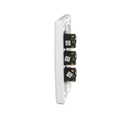 Clipsal 2000 Series Flush Switch 3 Gang, 250VAC, 10A, Standard, Vertical | White Electric | 2033VA-WE
