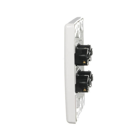 Clipsal 2000 Series Flush Switch 4 Gang, 250VAC, 10A, Standard, Vertical | White Electric | 2034VA-WE