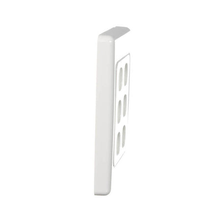 Clipsal 2000 Series Flush Surround and Grid Plate 6 Gang, Vertical/Horizontal Mount, Standard Size | White Electric | 2036VH-WE