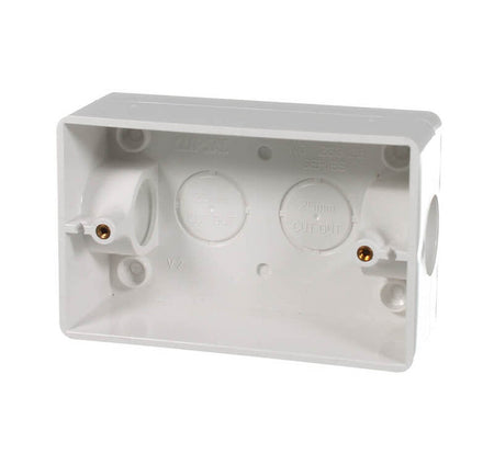 Clipsal Mounting Box with 25mm End Entries - White Electric - 238/25-WE