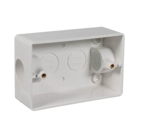 Clipsal Mounting Box with 25mm End Entries | White Electric | 238/25-WE