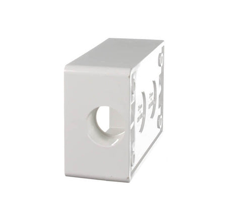 Clipsal Mounting Box with 25mm End Entries | White Electric | 238/25-WE