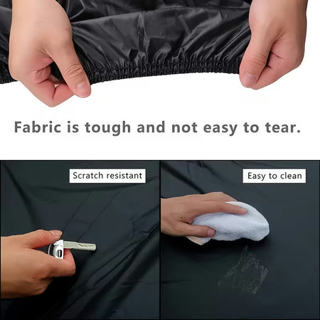Sparky Stock Motorcycle & Bike Outdoor Protective Cover | Black | SS-MOTO-COVER-BLK