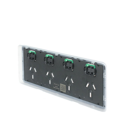 Clipsal Iconic Quad Power Point Skin Horizontal Mount, 250V, 10A, Clip-On | Anthracite | 3015/4C-AN