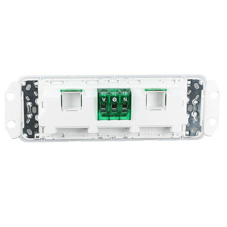 Clipsal Iconic Quad Switch Power Point Horizontal Mount, 250V, 10A | Vivid White | 3015/4-VW