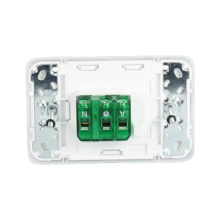 Clipsal Iconic Single Switch Socket Outlet Horizontal Mount, 250V, 10A | Vivid White | 3015-VW