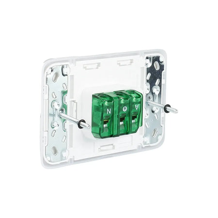 Clipsal Iconic Single Switch Socket Outlet Horizontal Mount, 250V, 10A | Vivid White | 3015-VW