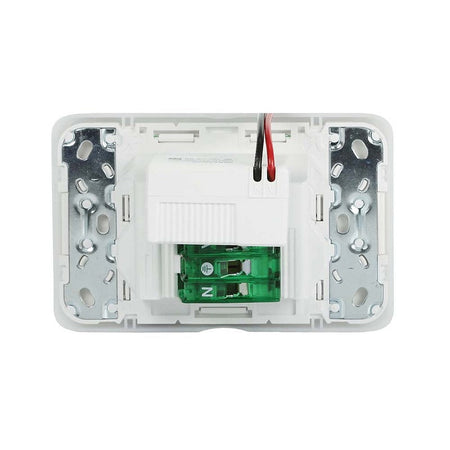 Clipsal Iconic Double Power Point with Dual USB Charger Horizontal Mount, 250V, 10A | Vivid White | 3025USB2-VW