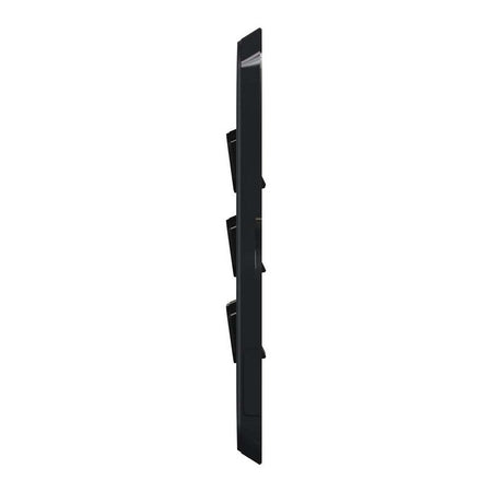 Clipsal Iconic Switch Plate Skin 6 Gang, Horizontal/Vertical Mount | Extra Black | 3046C-XB