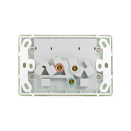Sparky Stock Double Power Point 10 Amp Classic Style | White