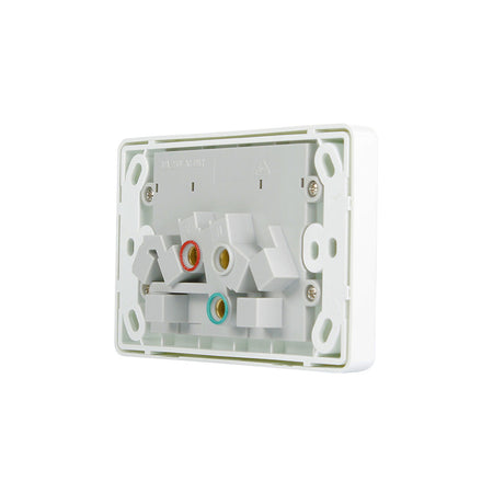 Sparky Stock Double Power Point 10 Amp Classic Style | White