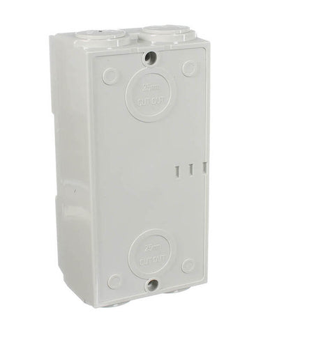 Sparky Stock 4 Pole Waterproof Isolator Switch 63A | Grey / White | SS-UKF4P63A