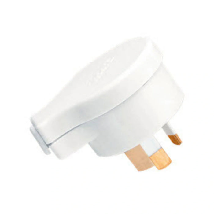 Clipsal Standard Series Plug Top Side Entry, 3 PIN, 10A, 250V | White Electric | 418S-WE