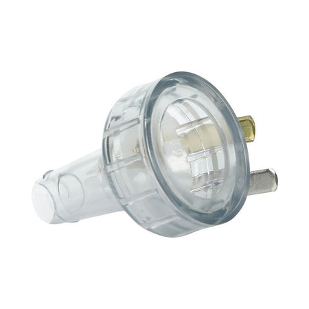 Clipsal Standard Series Plug Flexible, Straight, 3 PIN, 10A, 250V, Heavy Duty | Transparent | 439SHD-TR