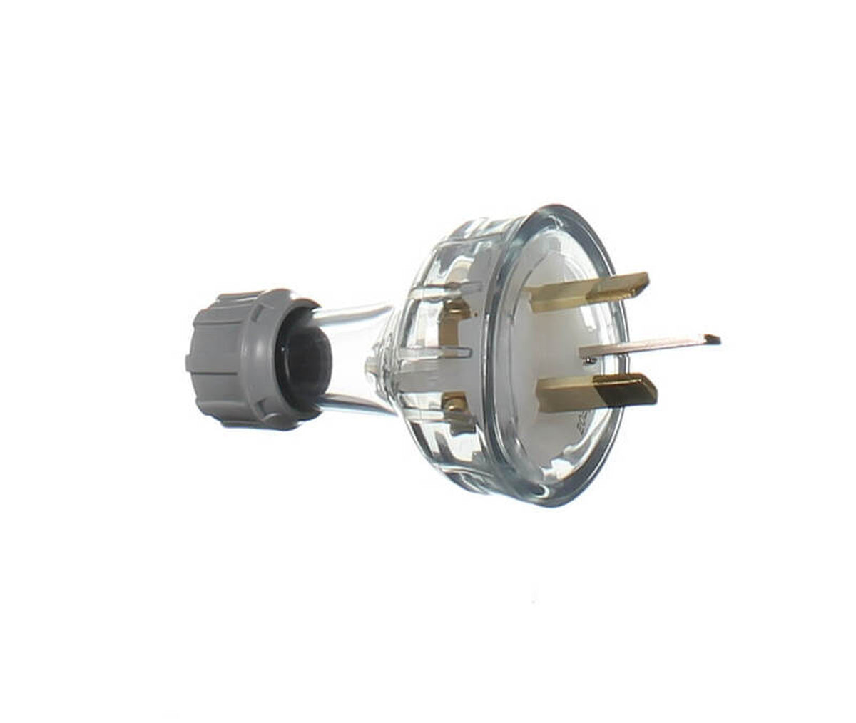 Clipsal Standard 10A Straight Plug - Transparent - 439S-TR