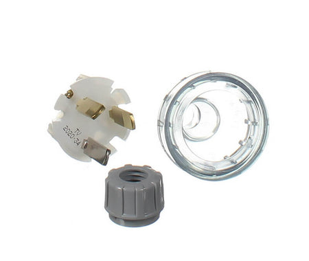 Clipsal Standard Series Plug Top Straight, 3 PIN, 10A, 250V | Transparent | 439S-TR
