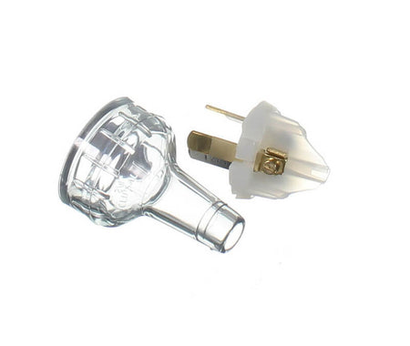 Clipsal Standard Series Plug Top Straight, 3 PIN, 10A, 250V | Transparent | 439S-TR