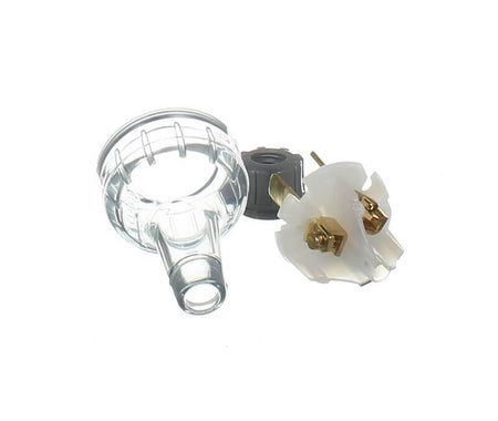 Clipsal Standard Series Plug Top Straight, 3 PIN, 10A, 250V | Transparent | 439S-TR