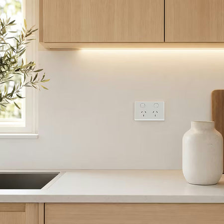 Sparky Stock Double Power Point 10 Amp Classic Style | White | SS-DPP-10A-WH