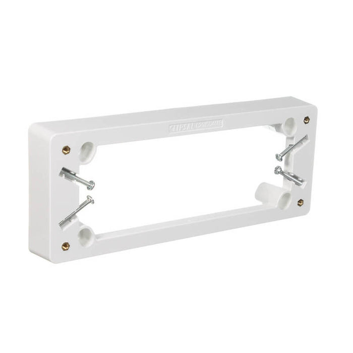 Clipsal Classic C2000 Series Mounting Block to Suit 4 Gang Outlet | White Electric | C2015D4MB-WE